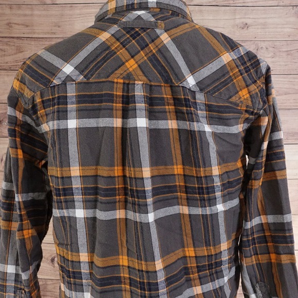 LEGENDARY WHITETALES DEER GEAR PLAID FLANNEL BUTTON DOWN SHIRT MENS SIZE L - Picture 6 of 8